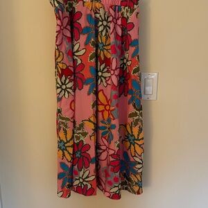 Floral Multicolor Midi Skirt